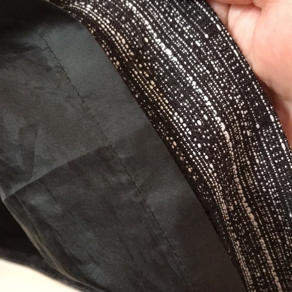 Loft Black Patterned Skirt 4p - Picture 5 of 6